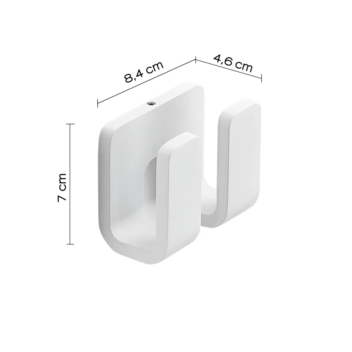 OUTLINE dobbelt knage - Hvid - Billede 3