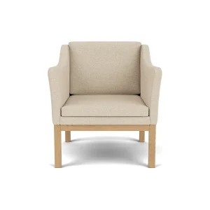 L46 MK155 lænestol, beige tekstil af Mogens Koch
