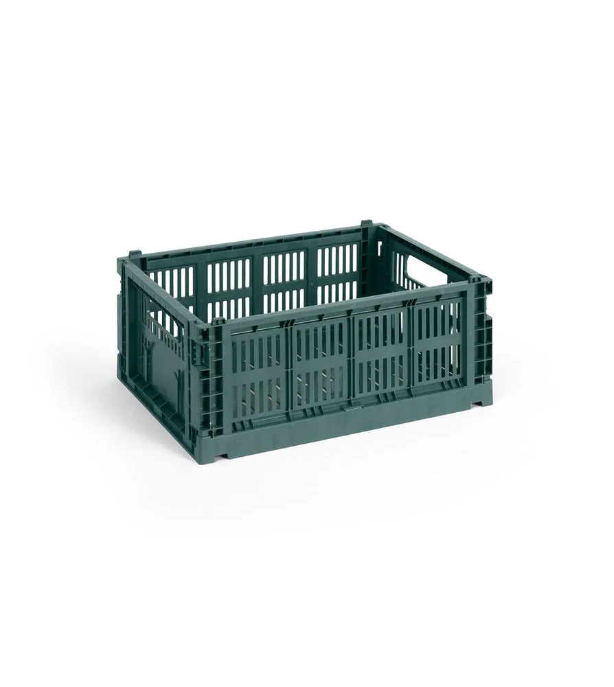 Colour Crate Medium, Dark green fra Hay