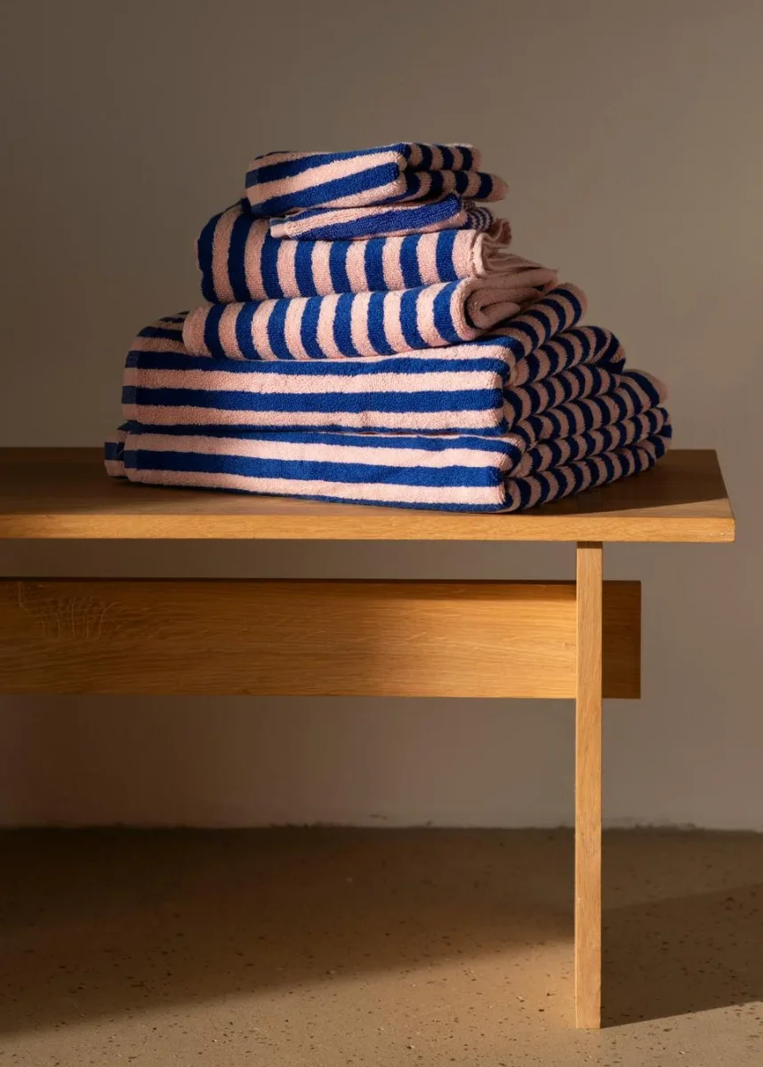 Naram towel - Dazzling blue & Rose fra Bongusta - Billede 3