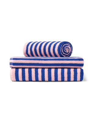 Naram towel - Dazzling blue & Rose fra Bongusta - Billede 2