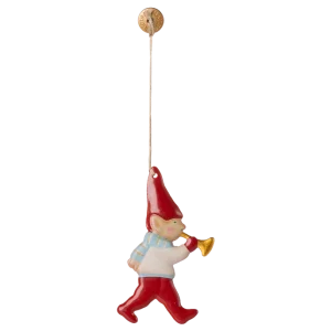 Metal ornament, Nisse med Trompet fra Maileg