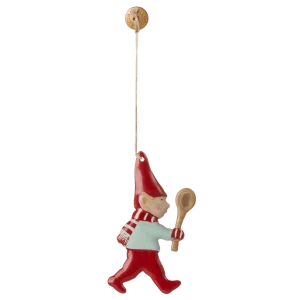 Metal ornament, Nisse - Ske fra Maileg