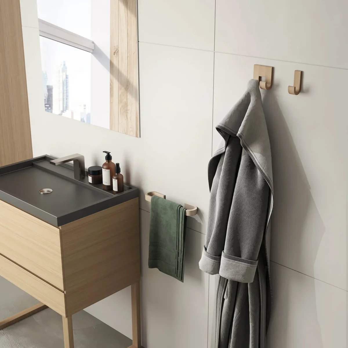 HIMALAYA Håndklædeholder 40cm Bambus - Billede 4