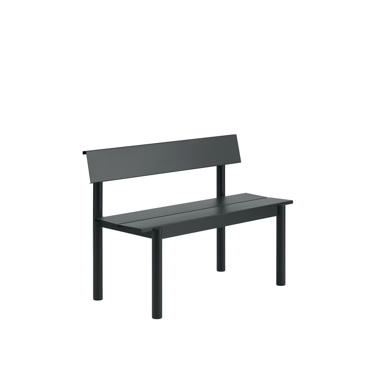 Linear Steel havebænk med ryglæn 110 cm fra Muuto - Billede 2