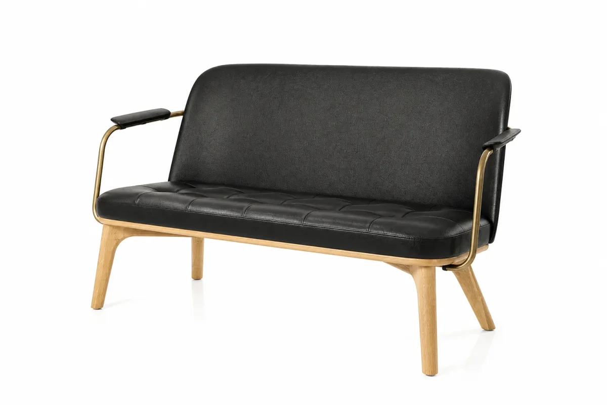 Utility 2-pers loungesofa, eg, Camo Sierra Black CMHR fra Stellar Works