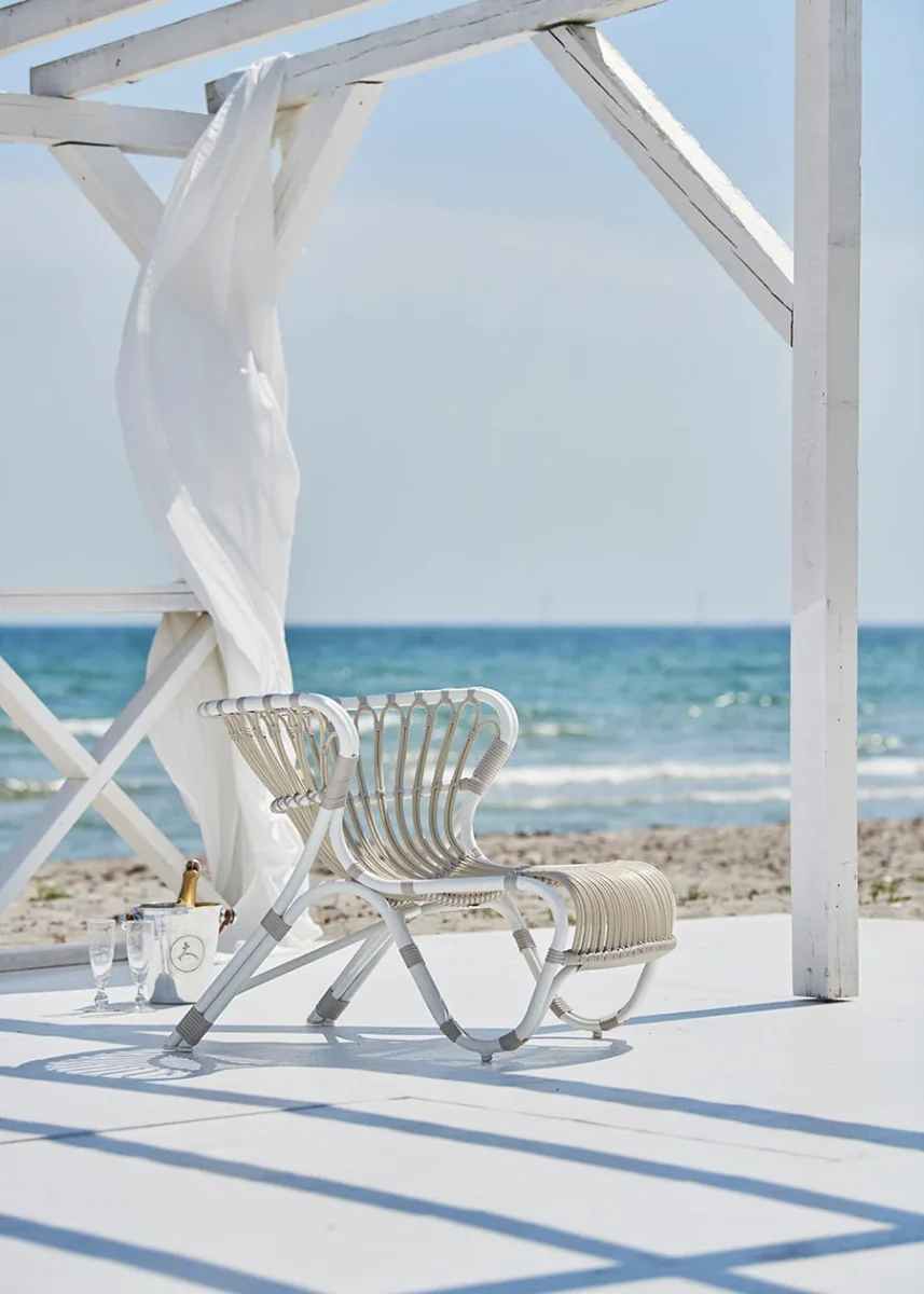 Fox Exterior Lænestol, Dove White fra Sika-Design - Billede 3