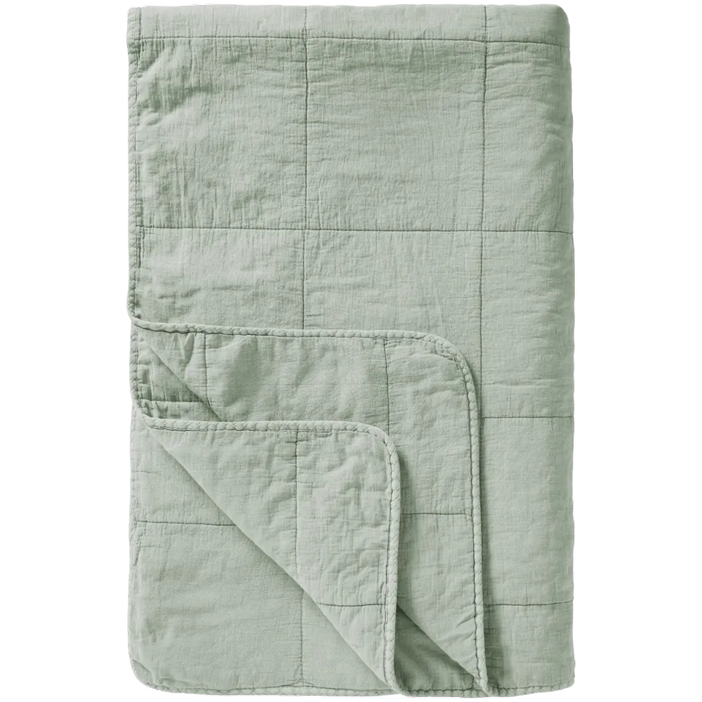 Quilt Tæppe - Bomuld - Pistacie (81)