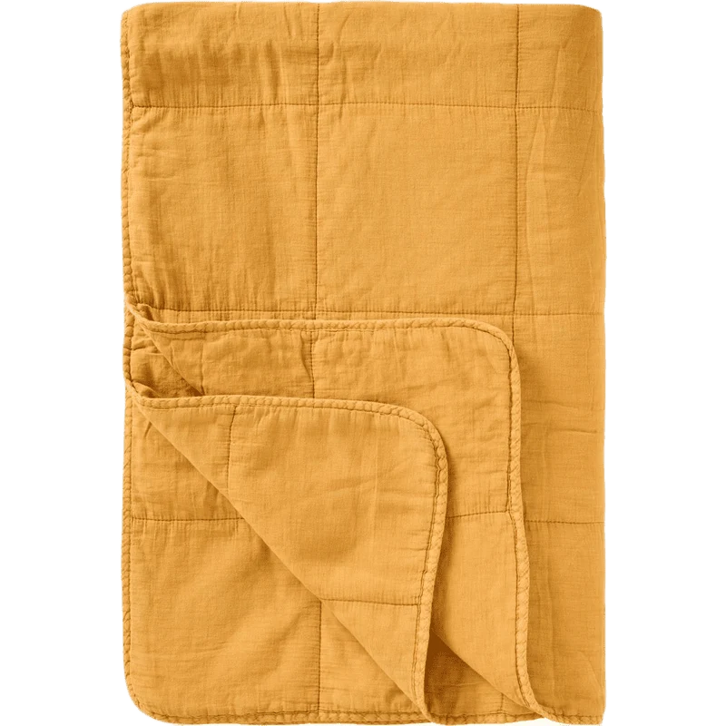 Quilt Tæppe - Bomuld - Harvest Yellow (91)